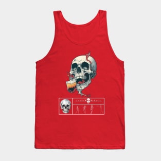 drunk skull Tank Top